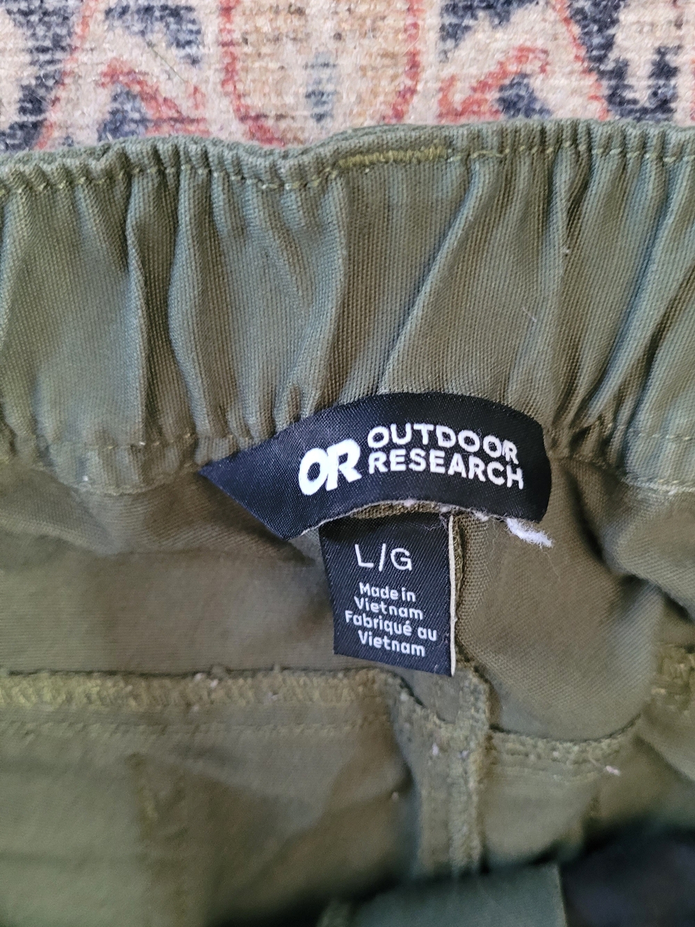 Outdoor Research Canvas Fall Athletic Hiking Olive Stretch Jogger Pants - Picture 4 of 6